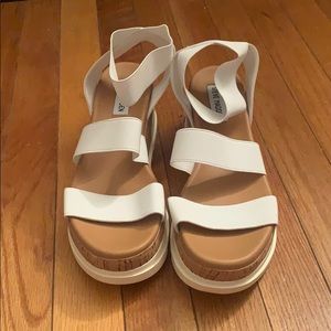 White Steve Madden Sandals
